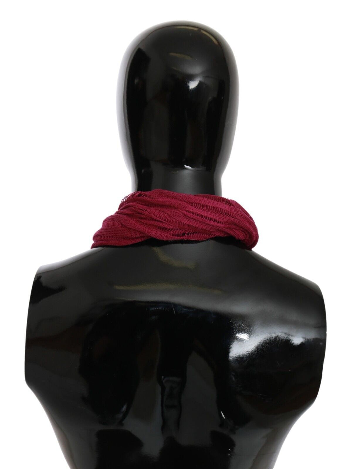 John Galliano Bordeaux Neck Wrap Shawl Foulard Scarf John Galliano