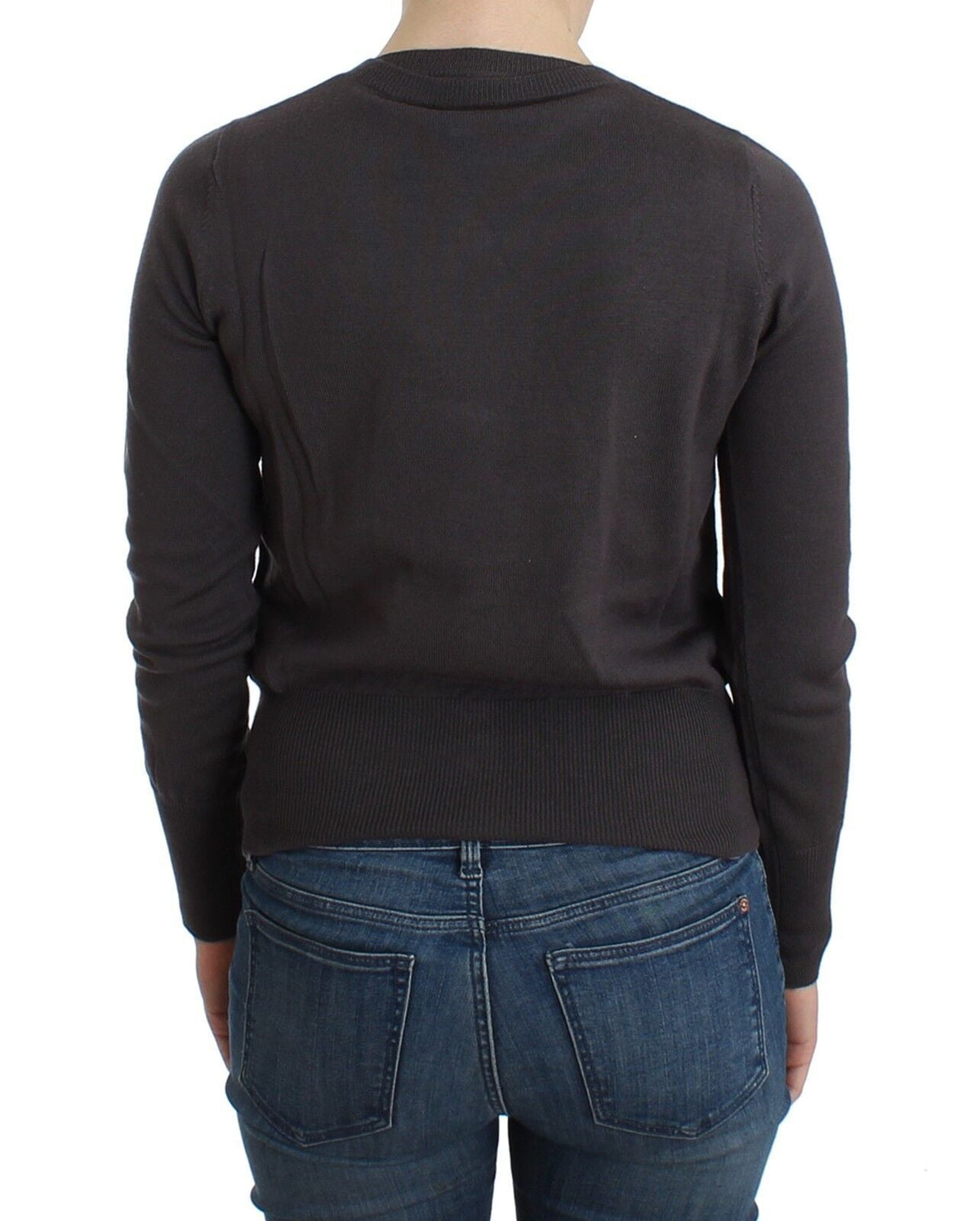 John Galliano Purple Wool Sequined Cardigan Knit Sweater John Galliano