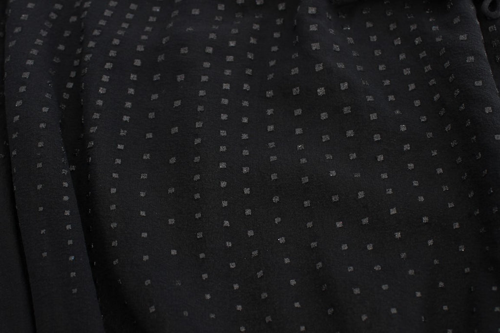 Exte Black Neck Wrap Top Blouse