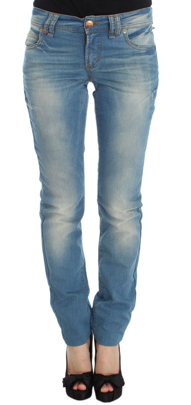 John Galliano Blue Wash Cotton Blend Slim Fit Jeans - BrandFit 88