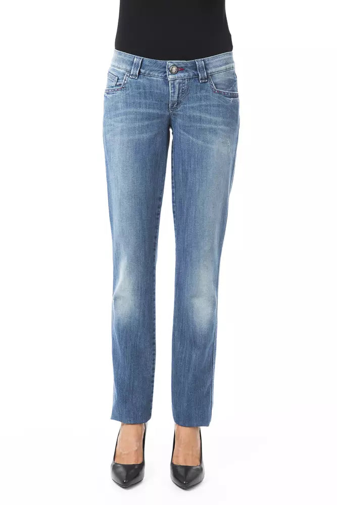 BYBLOS Blue Cotton Women Jeans - BrandFit 88