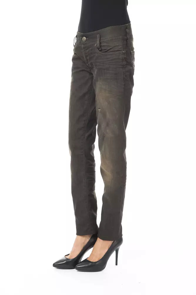 BYBLOS Black Cotton Women Jeans - BrandFit 88