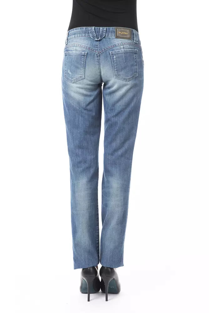BYBLOS Blue Cotton Women Jeans - BrandFit 88