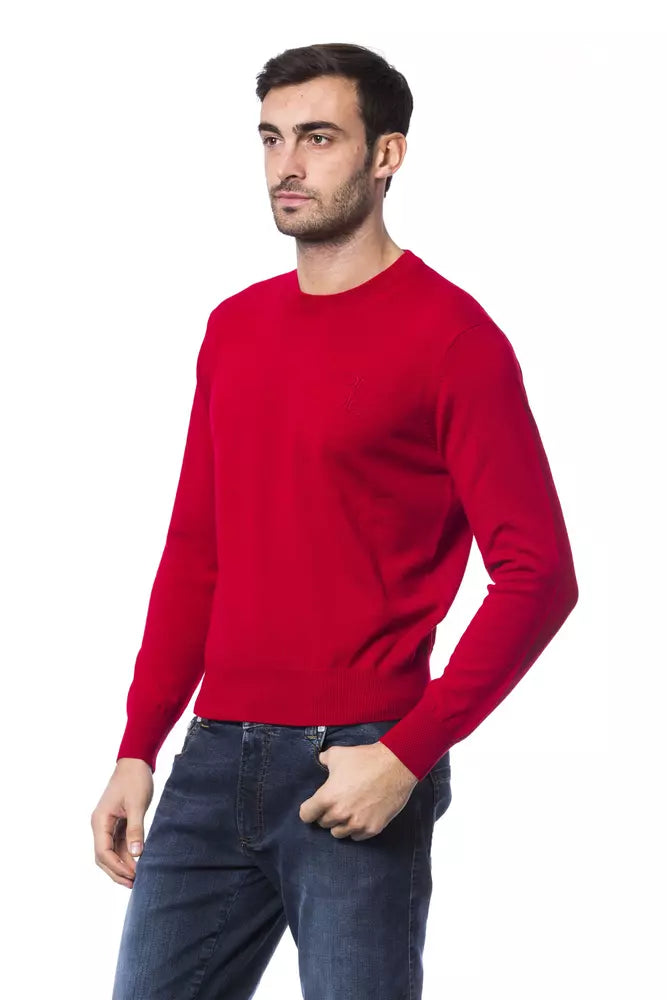 Billionaire Italian Couture Red Merino Wool Men Sweater - BrandFit 88