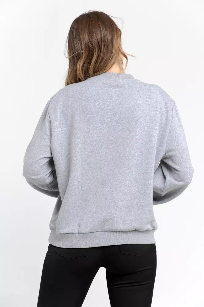 Trussardi Gray Cotton Women Sweatshirt