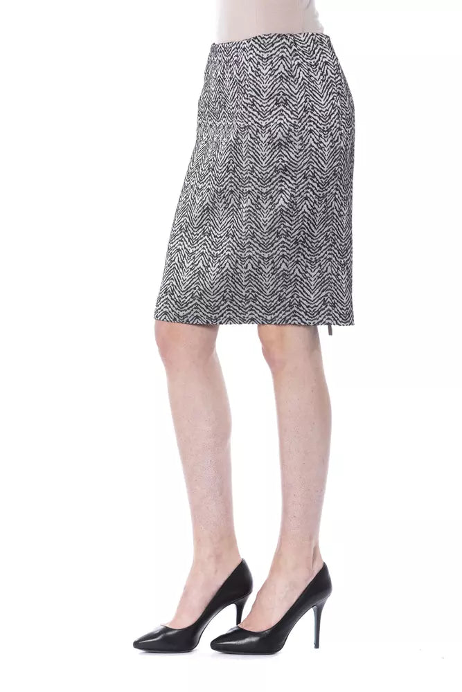 BYBLOS Black Viscose Women Skirt - BrandFit 88