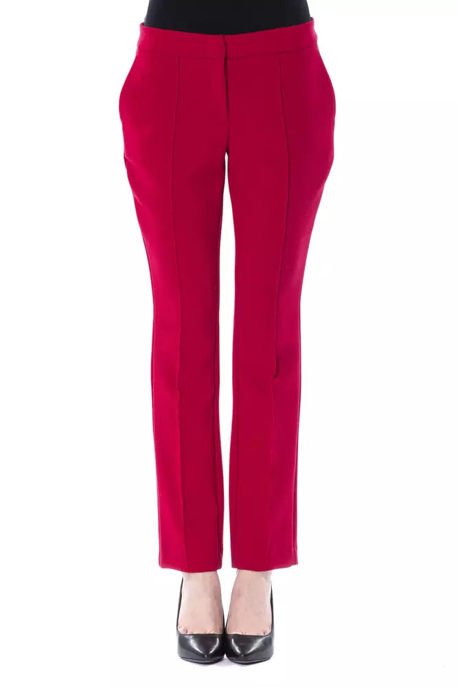 BYBLOS Fuchsia Polyester Women Pant - BrandFit 88