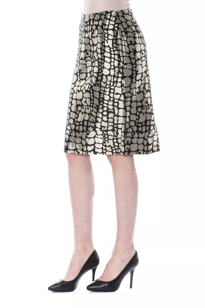 BYBLOS Gold Viscose Women Skirt - BrandFit 88