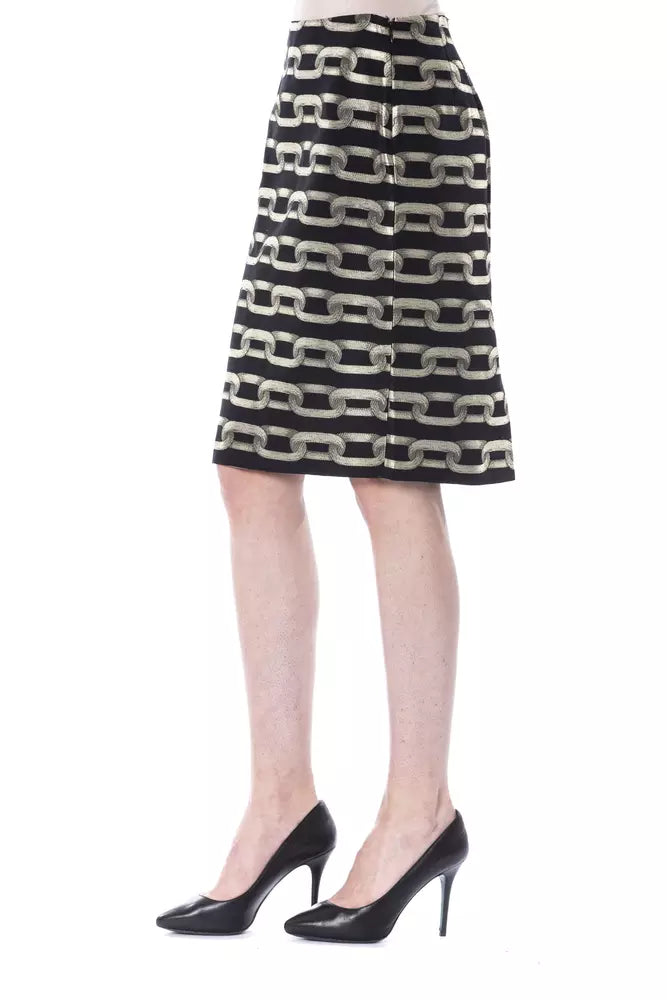 BYBLOS Black Viscose Women Skirt - BrandFit 88