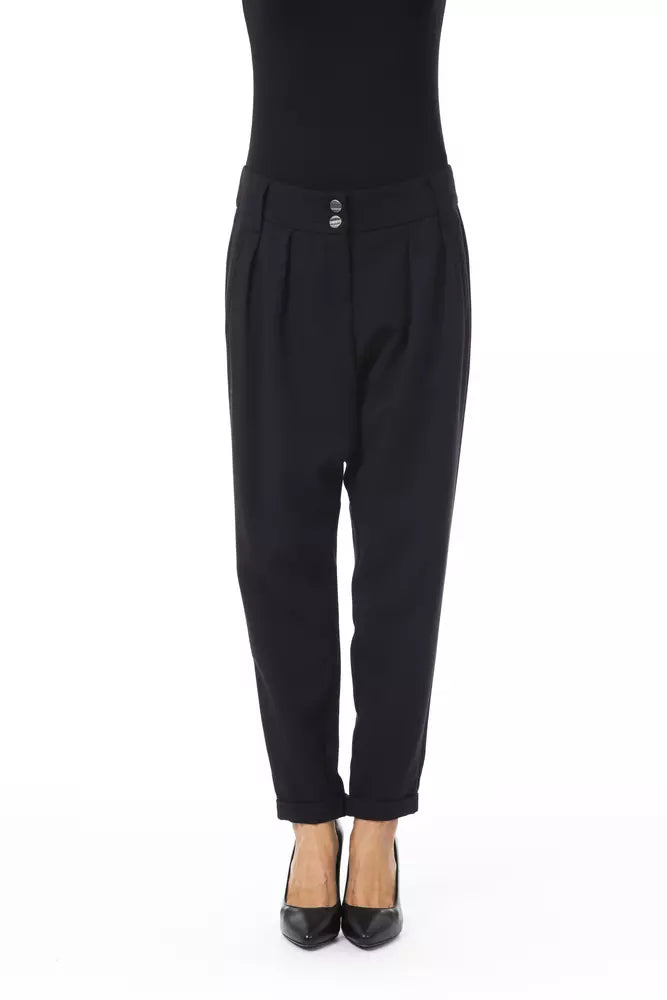 BYBLOS Black Polyester Women Pant - BrandFit 88