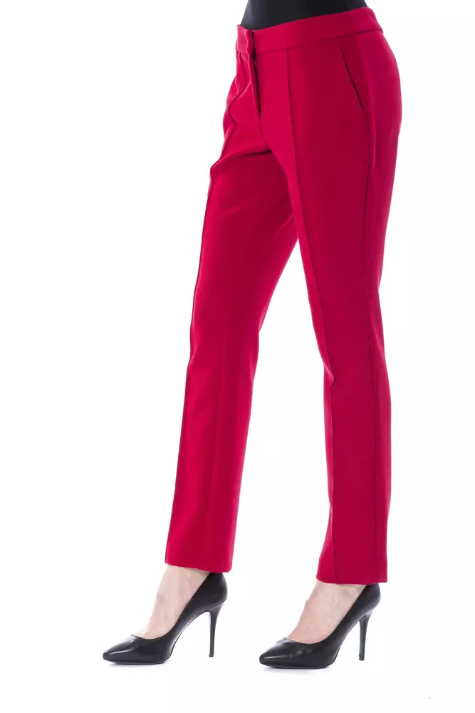 BYBLOS Fuchsia Polyester Women Pant - BrandFit 88