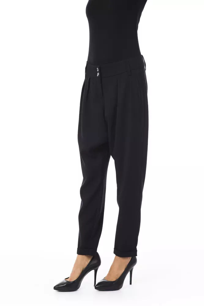 BYBLOS Black Polyester Women Pant - BrandFit 88