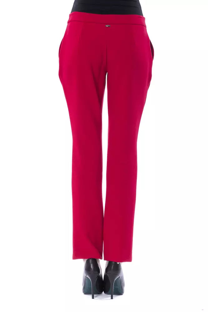 BYBLOS Fuchsia Polyester Women Pant - BrandFit 88