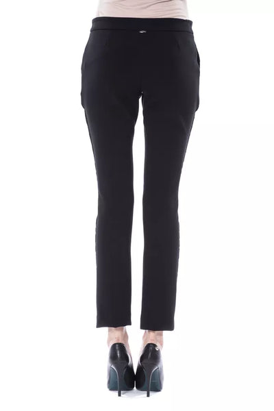BYBLOS Black Marabou Women Pants