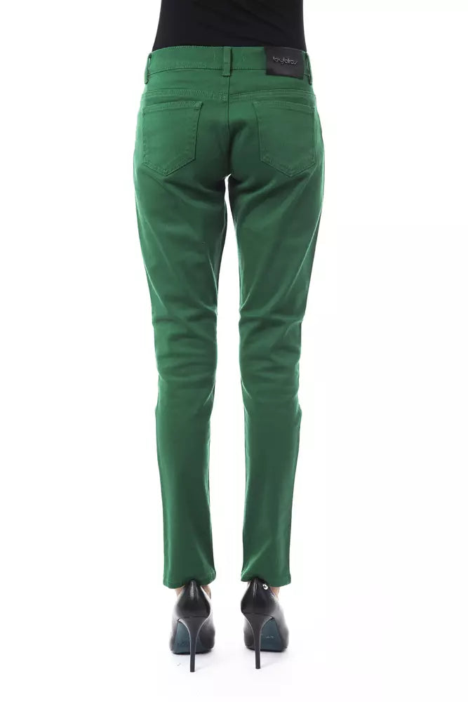 BYBLOS Green Cotton Women Pant - BrandFit 88