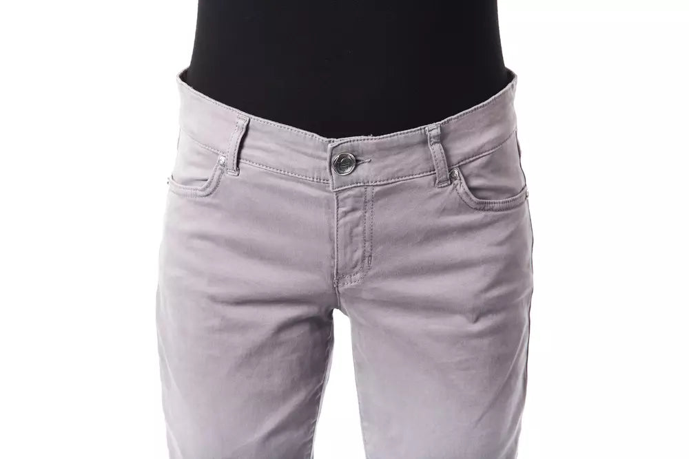 BYBLOS Gray Cotton Women's Pant - BrandFit 88