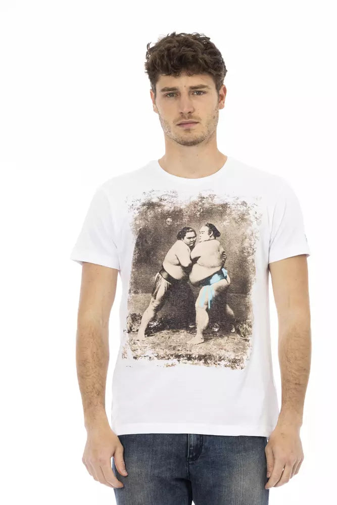 Trussardi Action White Cotton Men's T-Shirt
