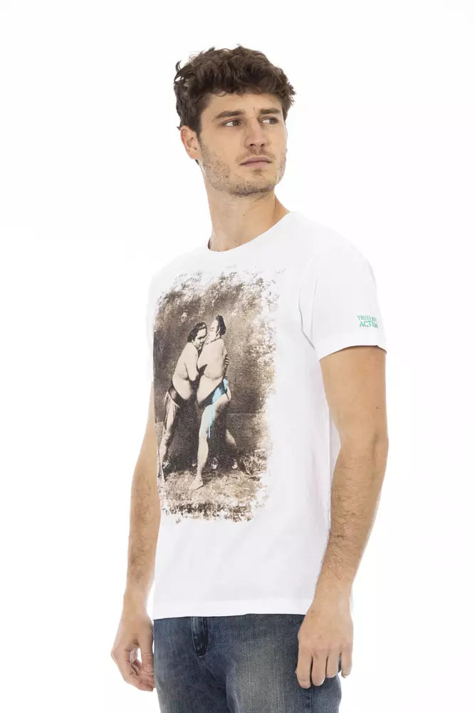 Trussardi Action White Cotton Men's T-Shirt