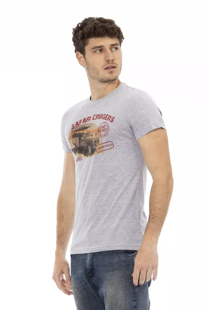 Trussardi Action Gray Cotton Men's T-Shirt