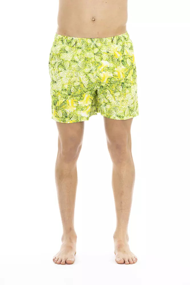 Just Cavalli Green Polyester Men Swim Short - BrandFit 88