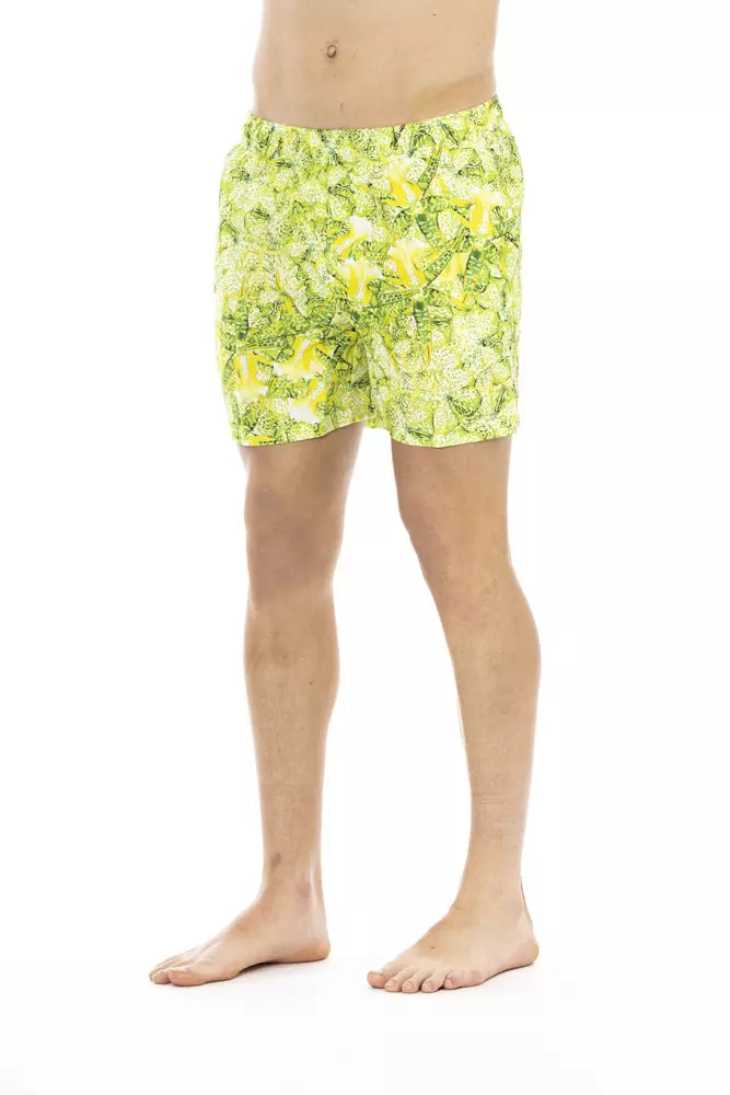 Just Cavalli Green Polyester Men Swim Short - BrandFit 88