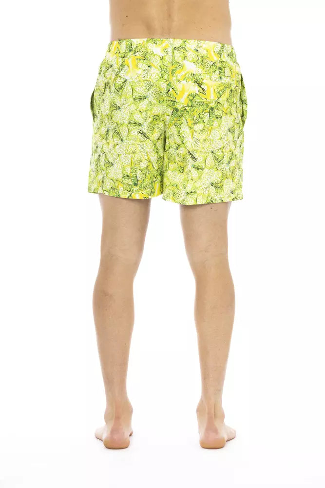 Just Cavalli Green Polyester Men Swim Short - BrandFit 88