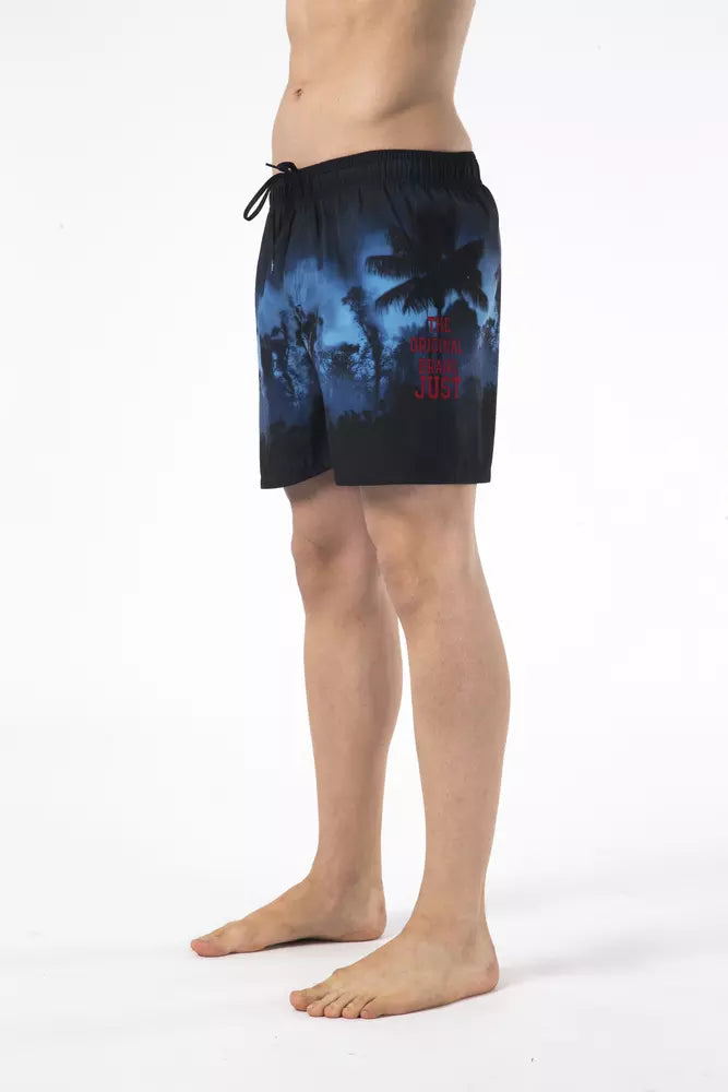 Just Cavalli Black Polyester Men Swim Short - BrandFit 88