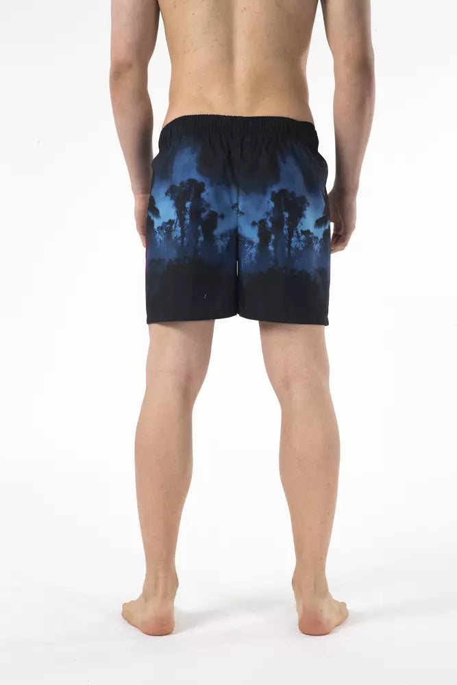 Just Cavalli Black Polyester Men Swim Short - BrandFit 88