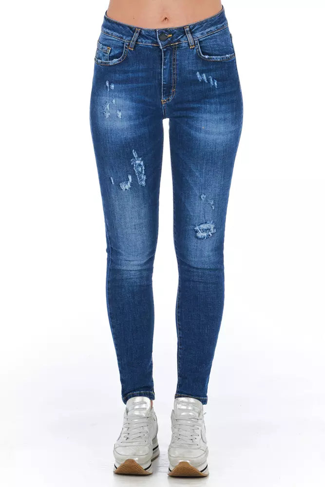 Frankie Morello Blue Other Fibres Women Jeans - BrandFit 88