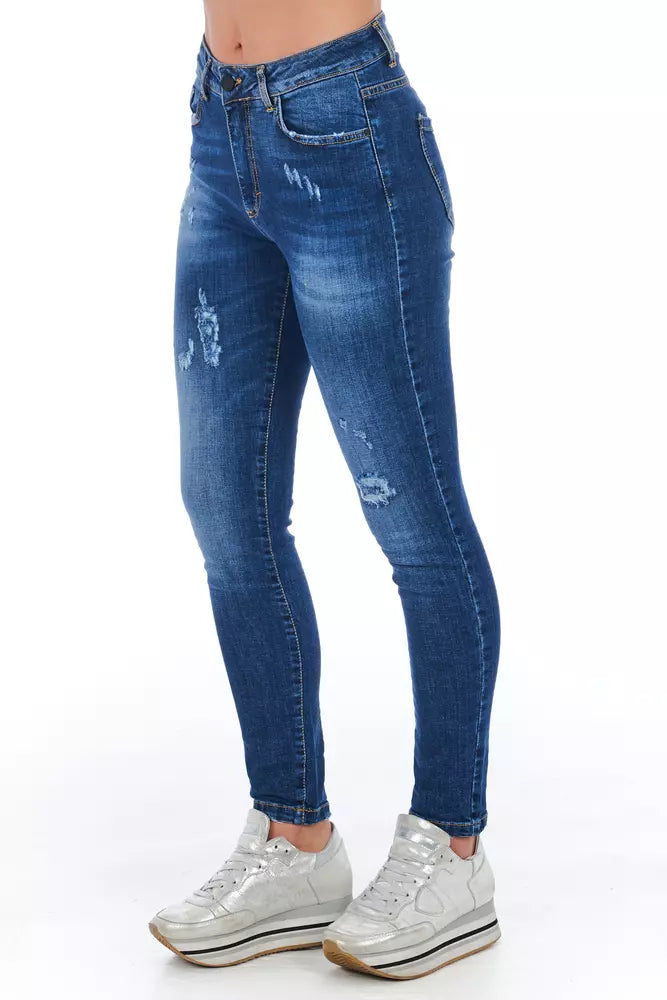 Frankie Morello Blue Other Fibres Women Jeans - BrandFit 88