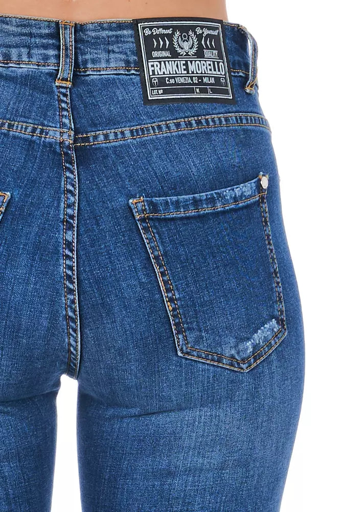 Frankie Morello Blue Denim Women Jeans - BrandFit 88