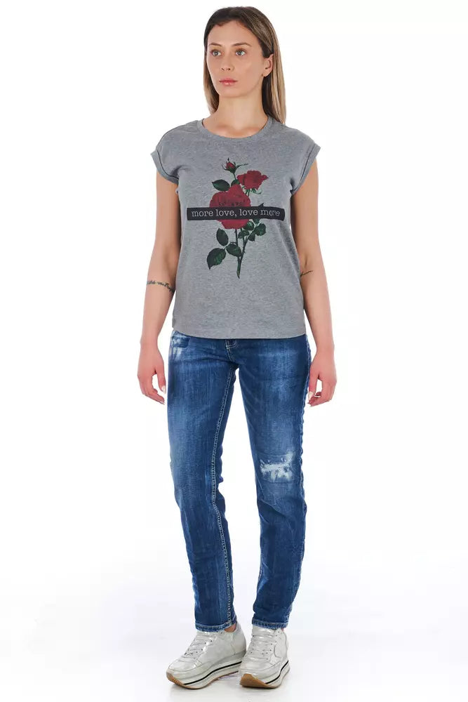 Frankie Morello Blue Cotton Women Jeans - BrandFit 88