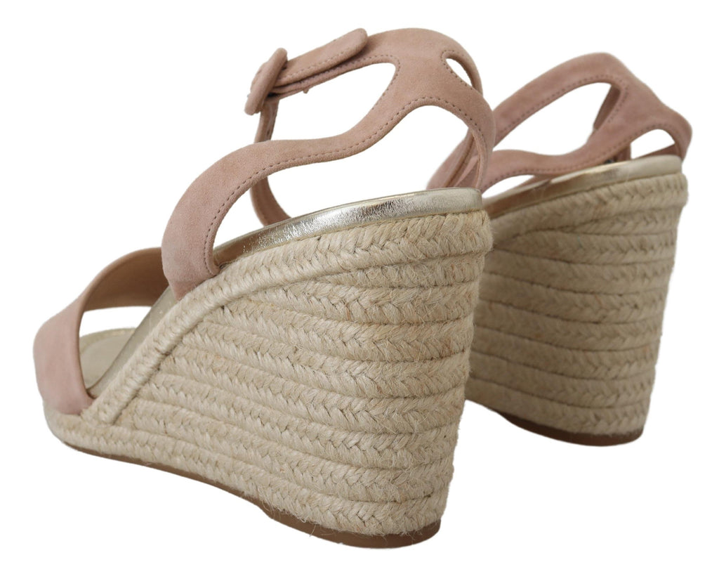 Prada Pink Suede Leather Ankle Strap Sandals Prada