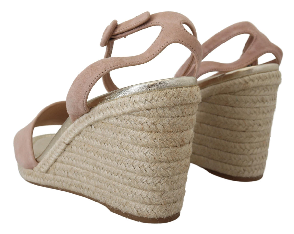 Prada Pink Suede Leather Ankle Strap Sandals Prada