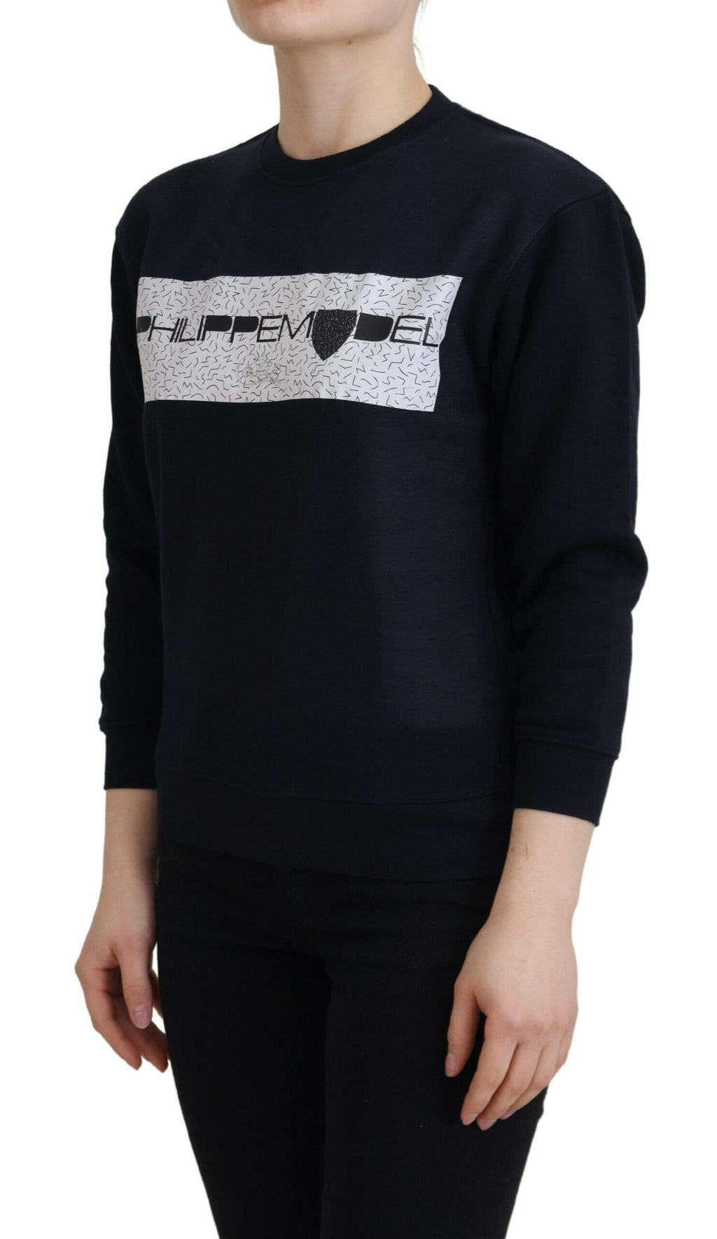 Philippe Model Black Printed Long Sleeves Pullover Sweater - BrandFit 88
