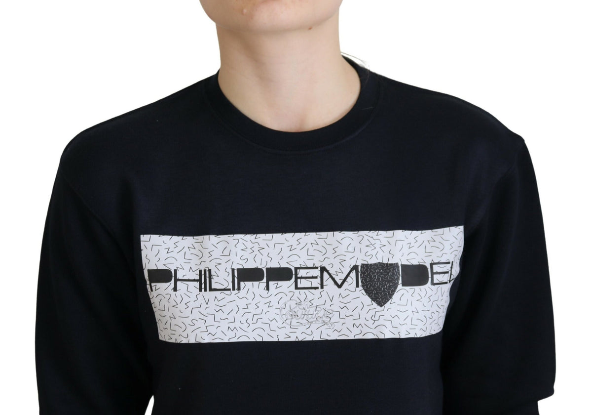 Philippe Model Black Printed Long Sleeves Pullover Sweater - BrandFit 88