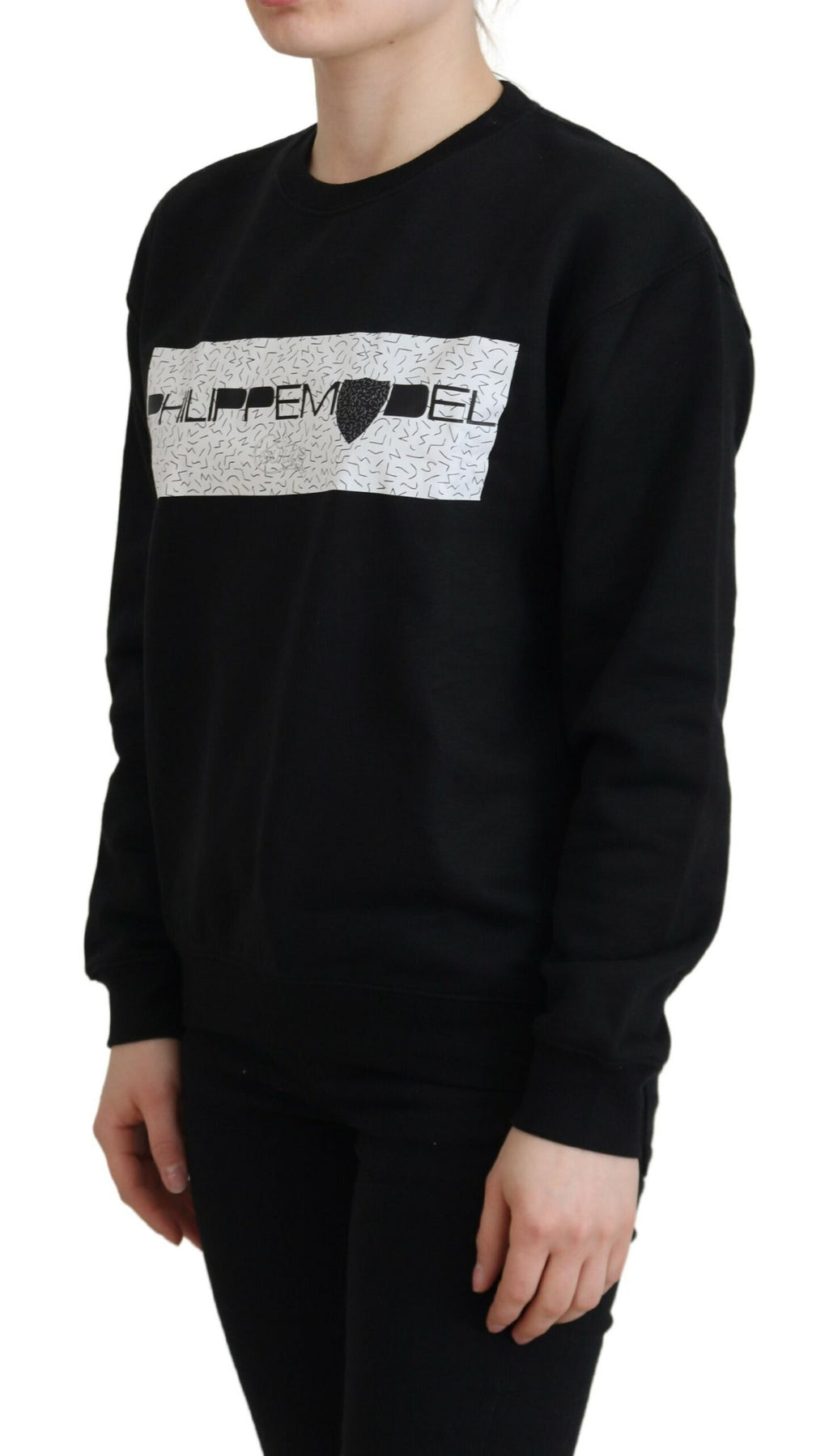 Philippe Model Black Printed Long Sleeves Pullover Sweater - BrandFit 88