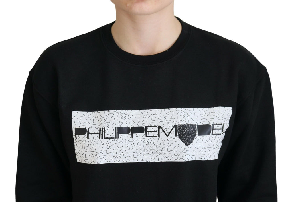Philippe Model Black Printed Long Sleeves Pullover Sweater - BrandFit 88