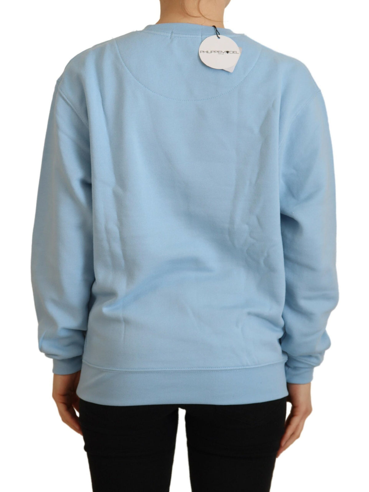 Philippe Model Light Blue Logo Printed Long Sleeves Sweater - BrandFit 88