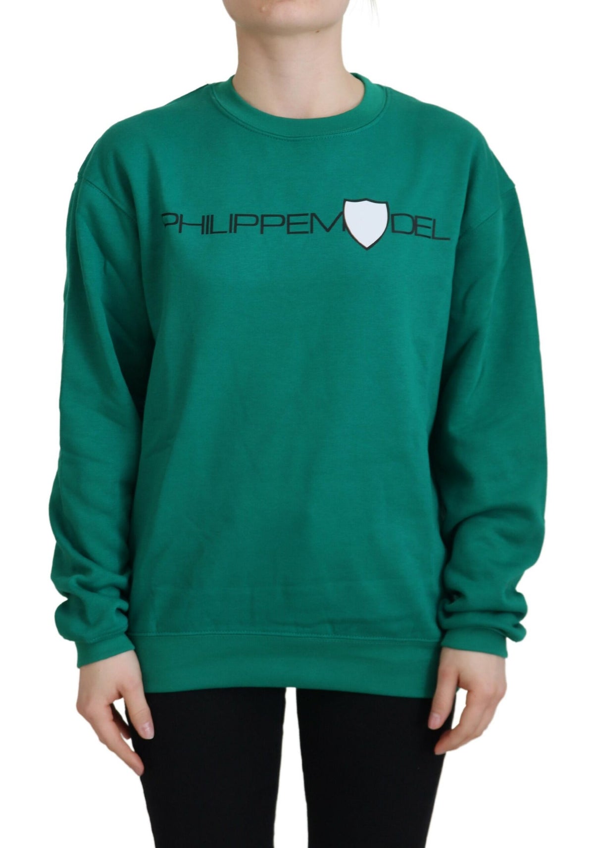 Philippe Model Green Printed Long Sleeves Pullover Sweater - BrandFit 88