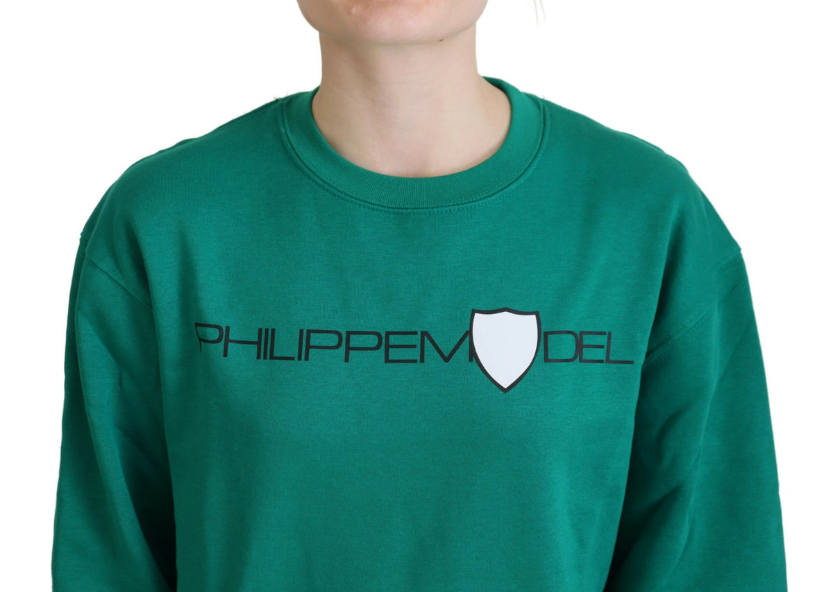 Philippe Model Green Printed Long Sleeves Pullover Sweater - BrandFit 88