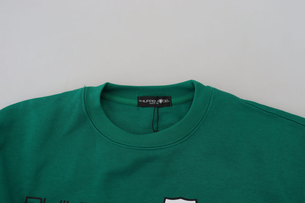 Philippe Model Green Printed Long Sleeves Pullover Sweater - BrandFit 88