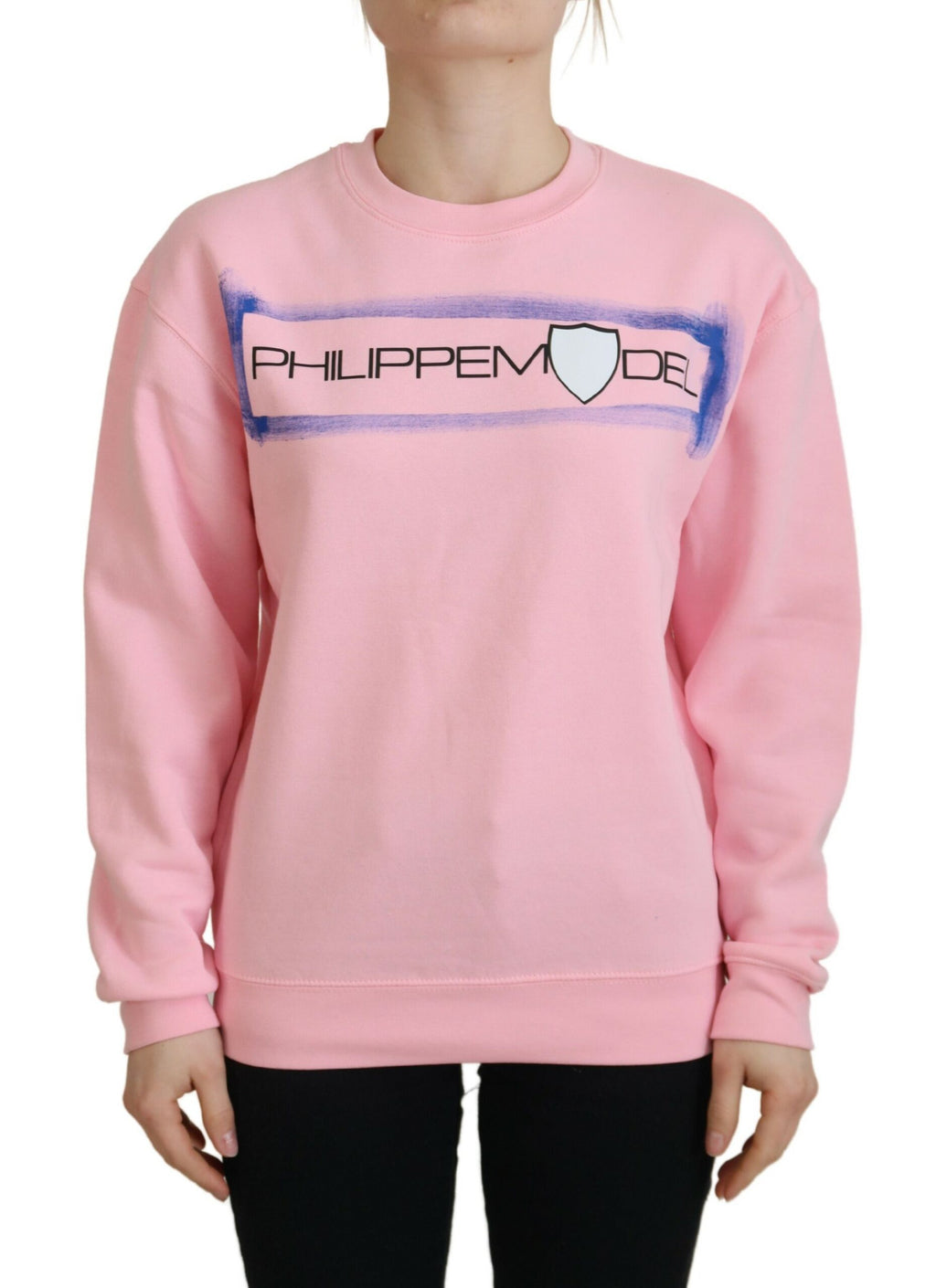 Philippe Model Pink Printed Long Sleeves Pullover Sweater - BrandFit 88