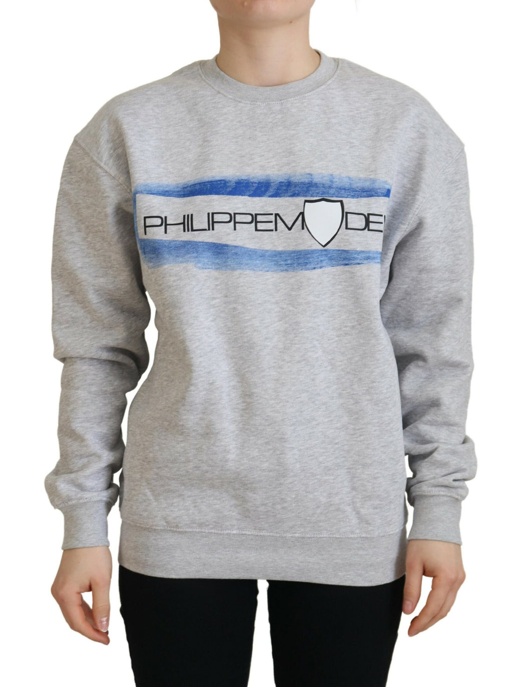 Philippe Model Gray Printed Long Sleeves Pullover Sweater - BrandFit 88