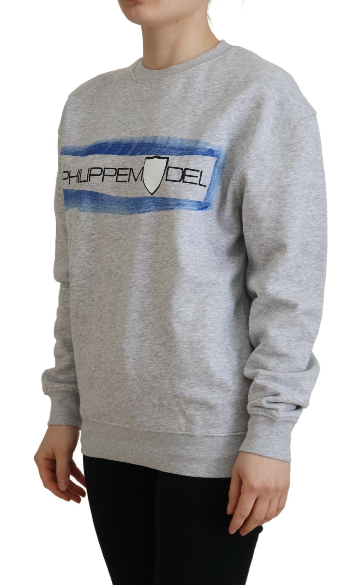 Philippe Model Gray Printed Long Sleeves Pullover Sweater - BrandFit 88