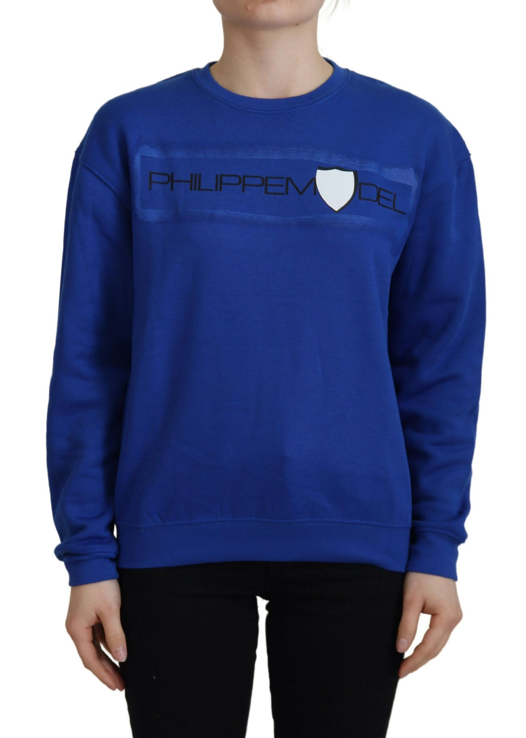Philippe Model Blue Printed Long Sleeves Pullover Sweater - BrandFit 88