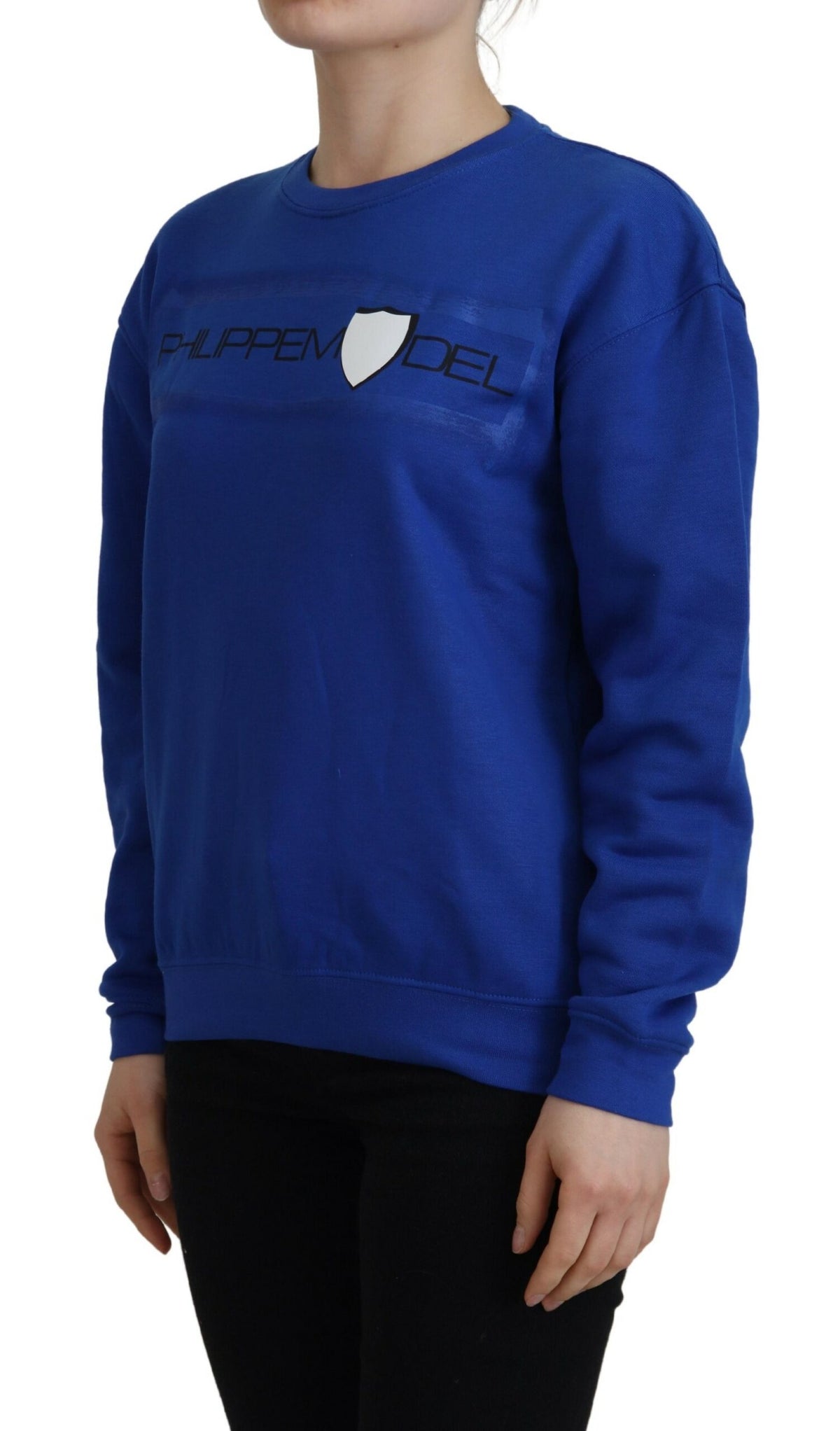 Philippe Model Blue Printed Long Sleeves Pullover Sweater - BrandFit 88