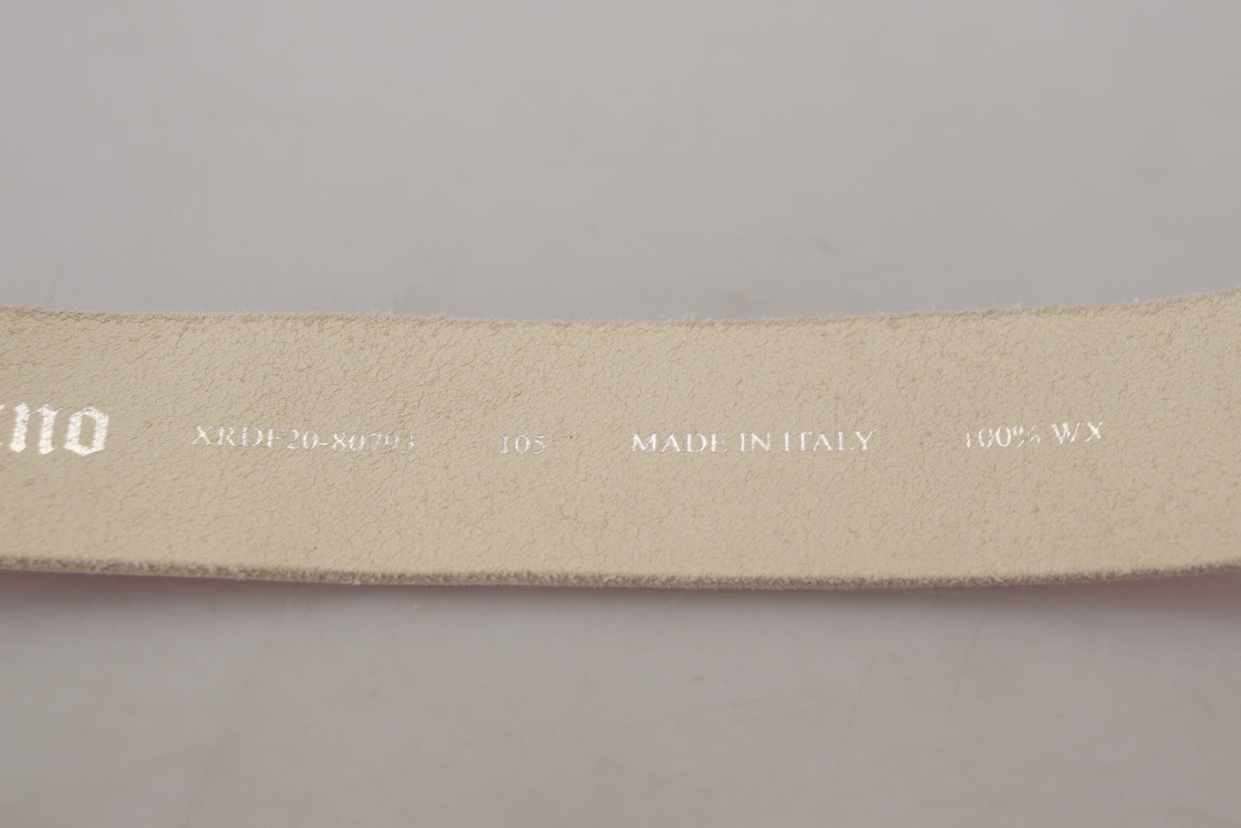 John Galliano Pink Leather Letter Logo Round Buckle Waist Belt