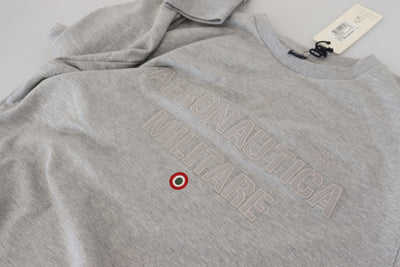 Aeronautica Militare Gray Men Pullover Sweatshirt Sweater