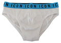 Dsquared² White Icon Logo Cotton Stretch Men Brief Underwear - BrandFit 88